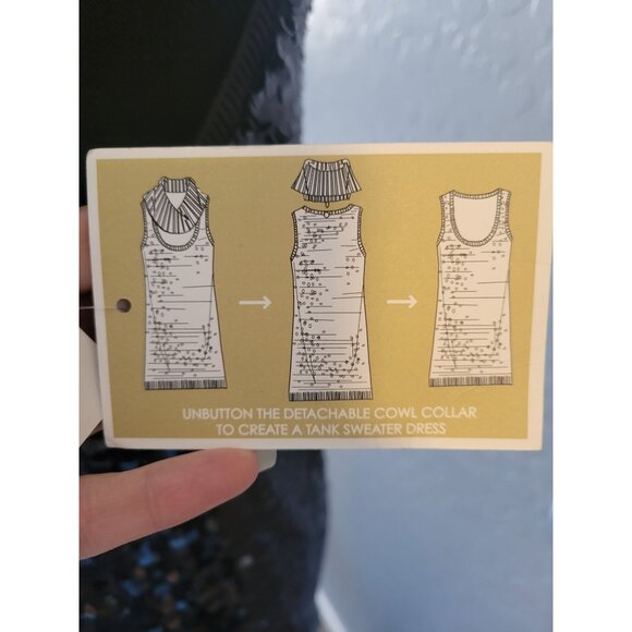 NWT Michael By Michael Kors Blue Sequins Knee Length Dress Party Wedding Preppy - Picture 7 of 14